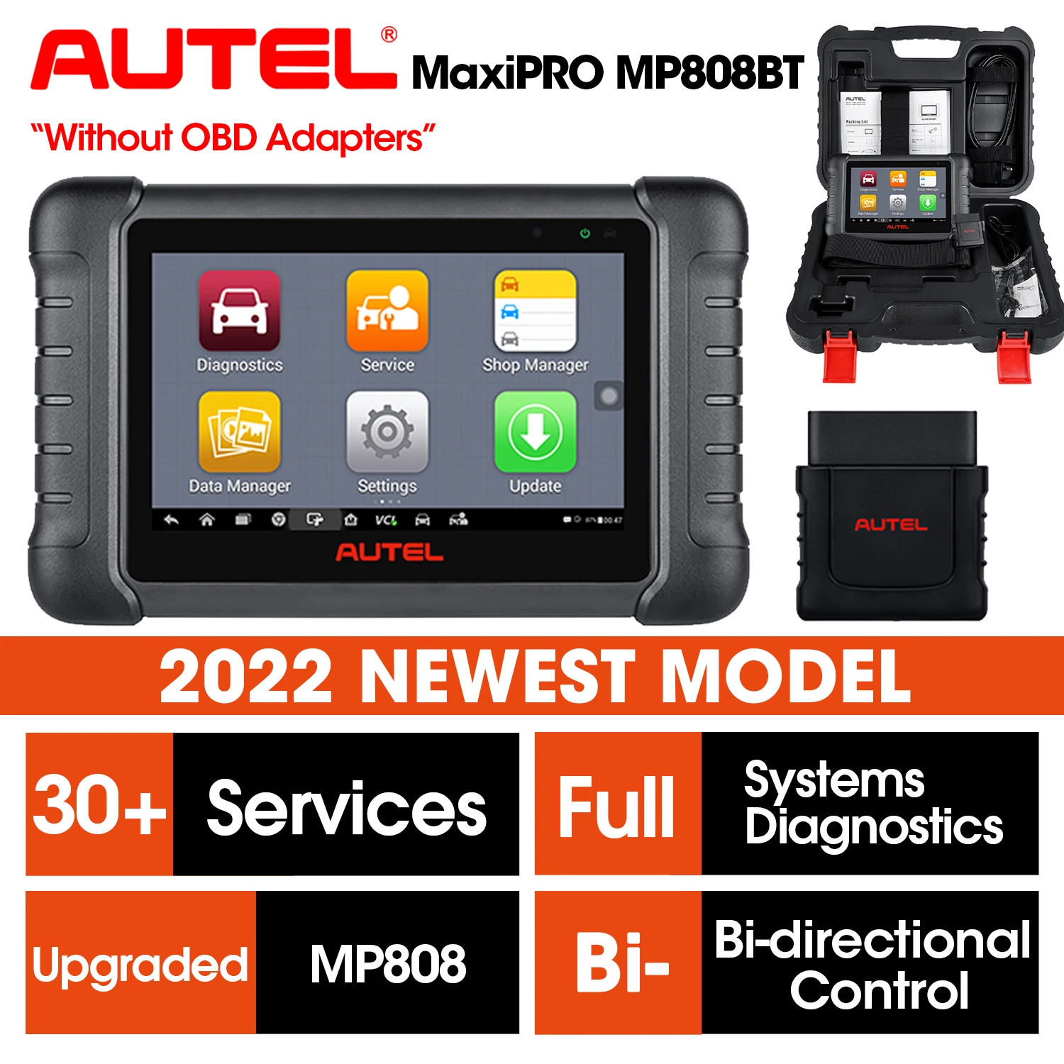 

Autel MaxiPRO MP808BT Lite Wireless OBD Scanner Car Diagnostic Tool 30+ Services ECU Coding Active Test Upgraded Of DS808 MP808