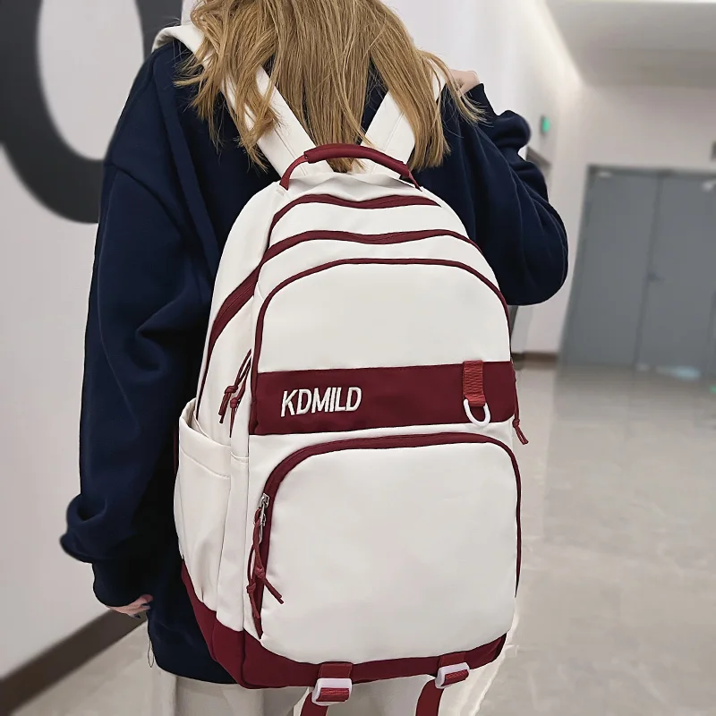 

Travel Ladies Male High Capacity Bag Girl Boy School Backpack Fashion Student Women Backpacks Trendy Female Men Cool College Bag