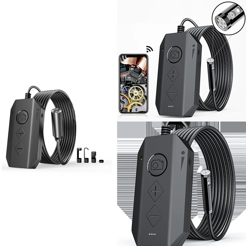 

Беспроводной Эндоскоп с автофокусом, 11,5 мм, 1080P, 6X зум, Wi-Fi, IP67