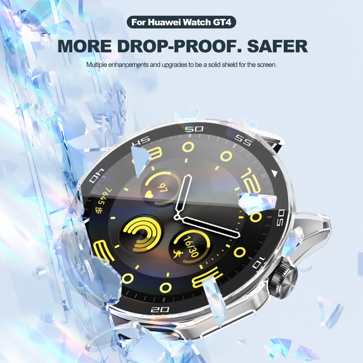 Чехол из закаленного стекла + ПК для Huawei Watch GT 4 46 мм 41 / GT4 аксессуары умных часов