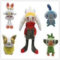 pokemon peluche sobble scorbunny grookey anime figure plush toys soft stuffed collection pokemon toys for kids christmas gift