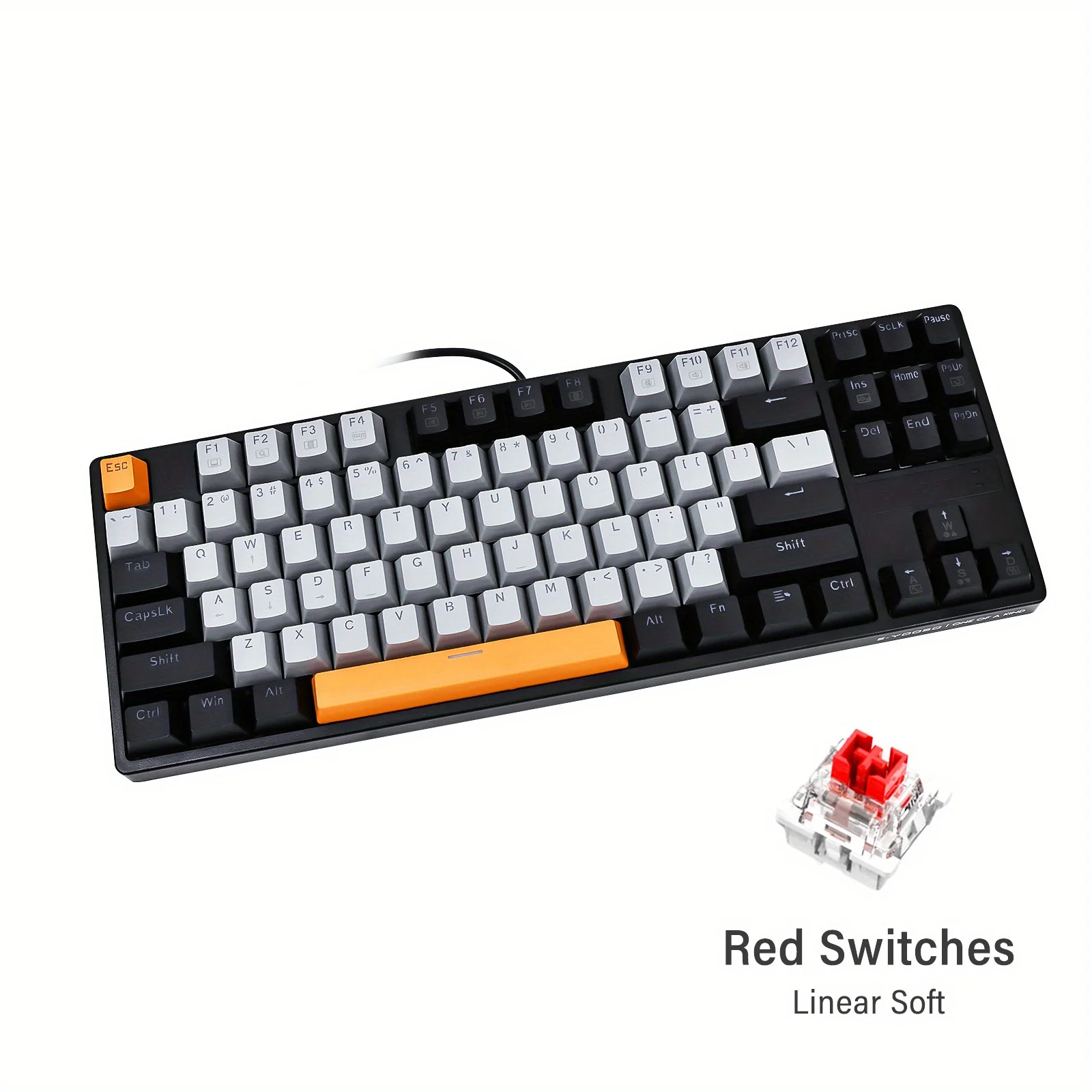 Upgrade Your Gaming Experience with the E-YOOSO Z-87 Wired Mechanical Gaming Keyboard - 20 Lighting Modes