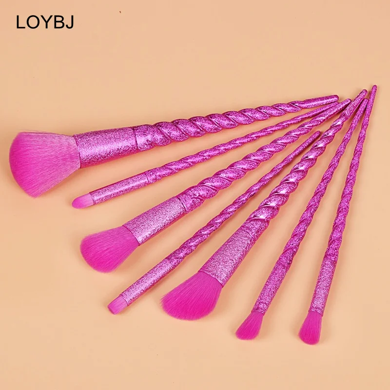 

LOYBJ Spiral Handle Makeup Brushes Set Powder Foundation Concealer Cream Blush Contour Eyeshadow Cosmetic Blending Make Up Brush