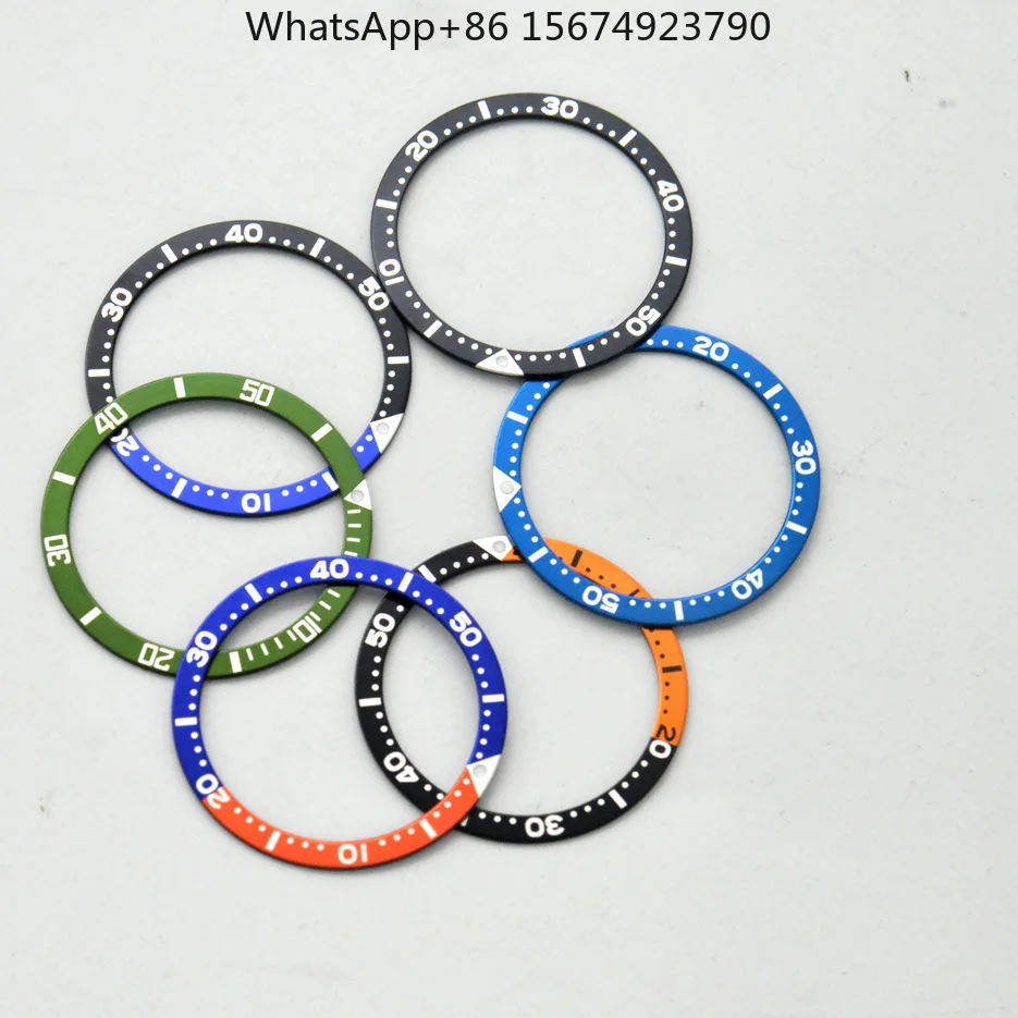 Заменитель аксессуаров для часов Seiko Sk007 алюминиевое кольцо корпус SUB двухцветное