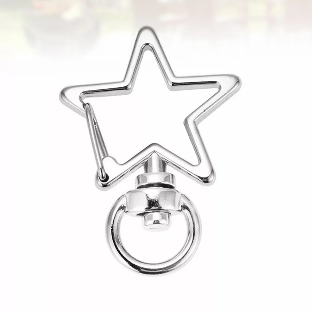 

High-end Alloy Key Holder Waist Hanging Key Holder Exquisite Star Shaped Car Wallet Key Holder Keychain Metal Keyring without