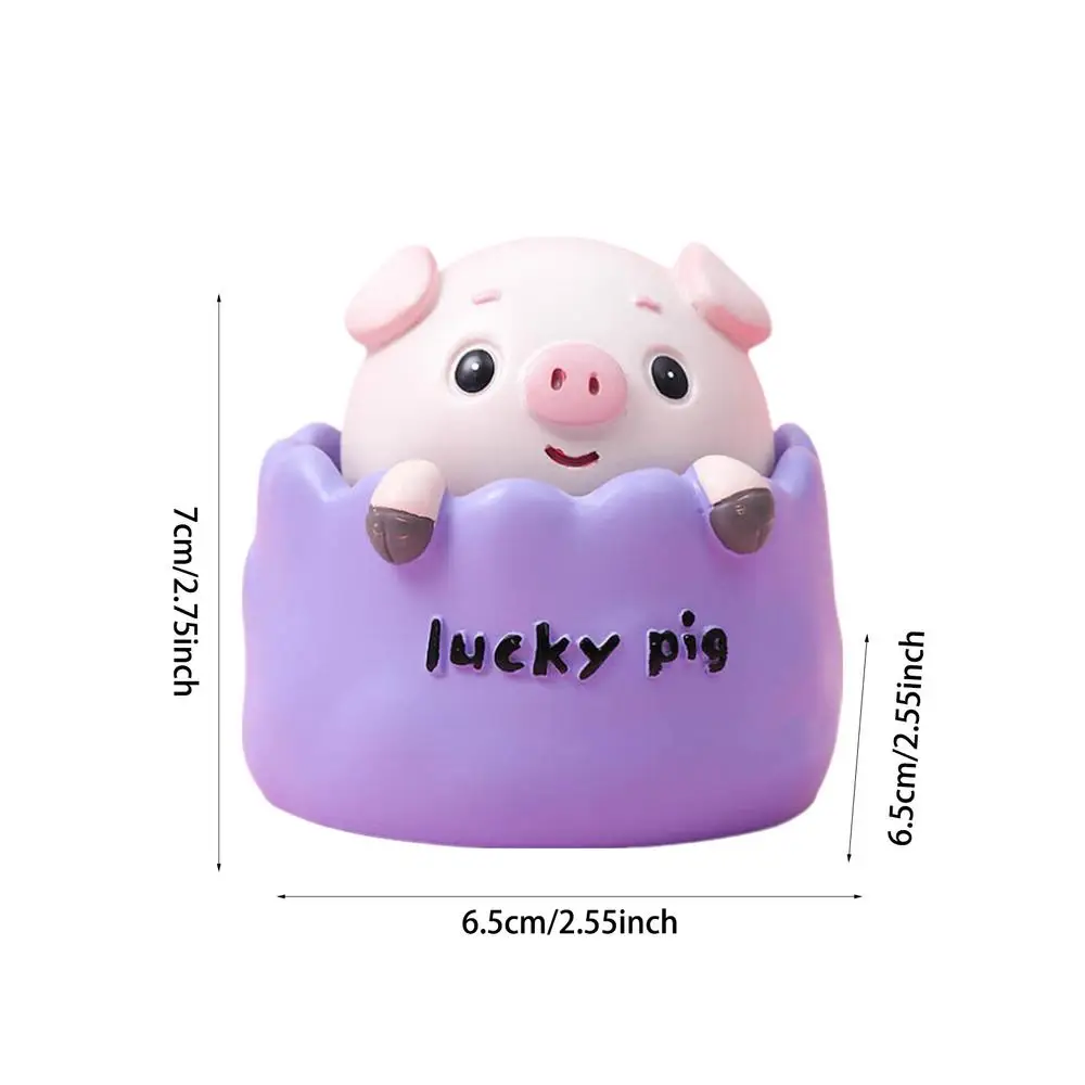 

Каучуковые насадки в виде свиньи для приборной панели автомобиля, статуэтка счастливой свиньи, веселая свинья, искусственная свинья, игрушечная каучуковая головка