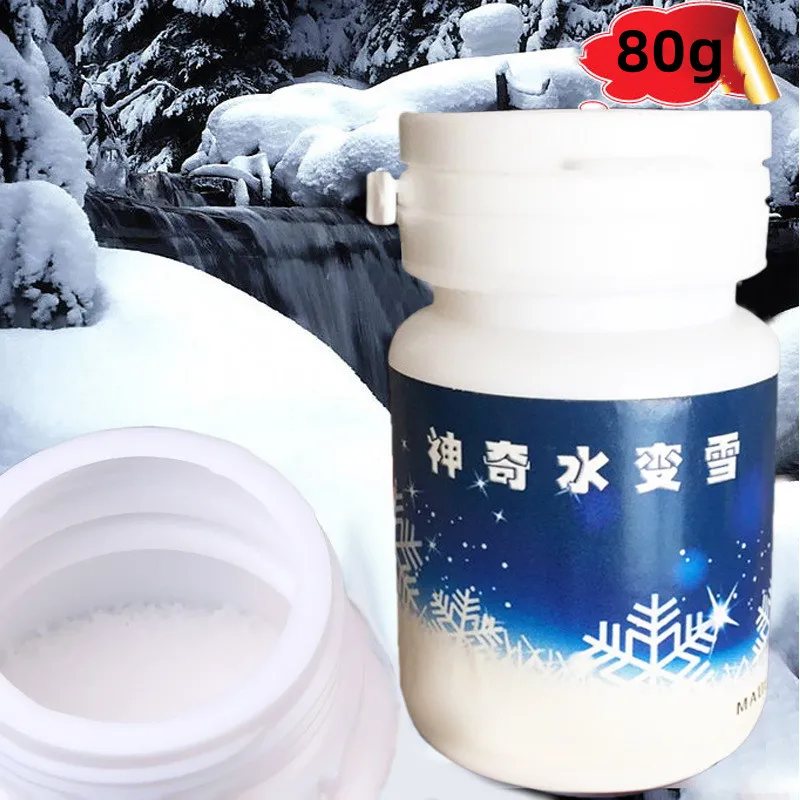 

80g Snow Powder Artificial Snow Snowflake Christmas Snow Simulation Snow Powder Bottle Home Xmas Party DIY Scene Props Supply