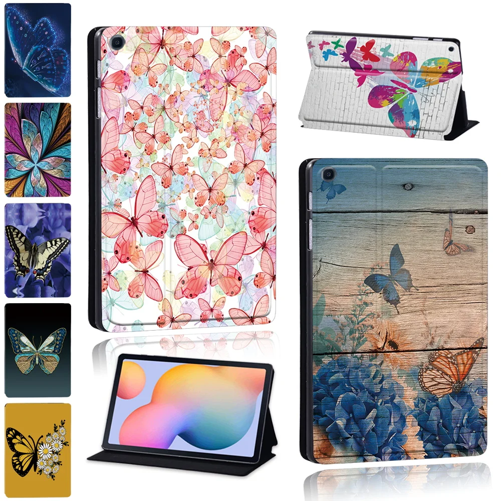 

Tablet Case for Samsung Galaxy Tab S6 Lite 10.4 Inch P610 P615 PU Leather Stand Tablet Fashion Cover Case + Free Stylus
