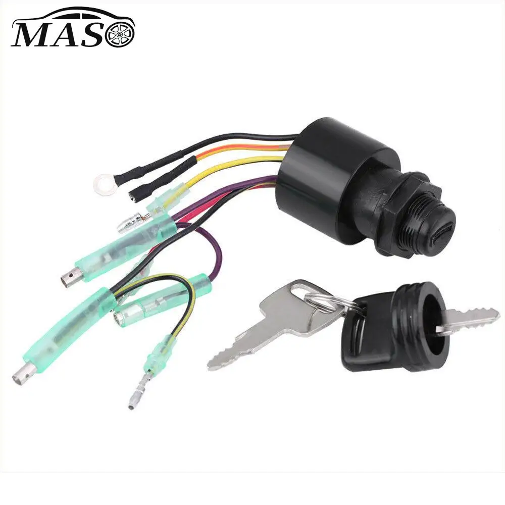 

6 Wire 3 Position Ignition Starter Keys Switch 8717009A5 87-17009A2 17009A2 MP41070 for Mercury Outboard Control Box