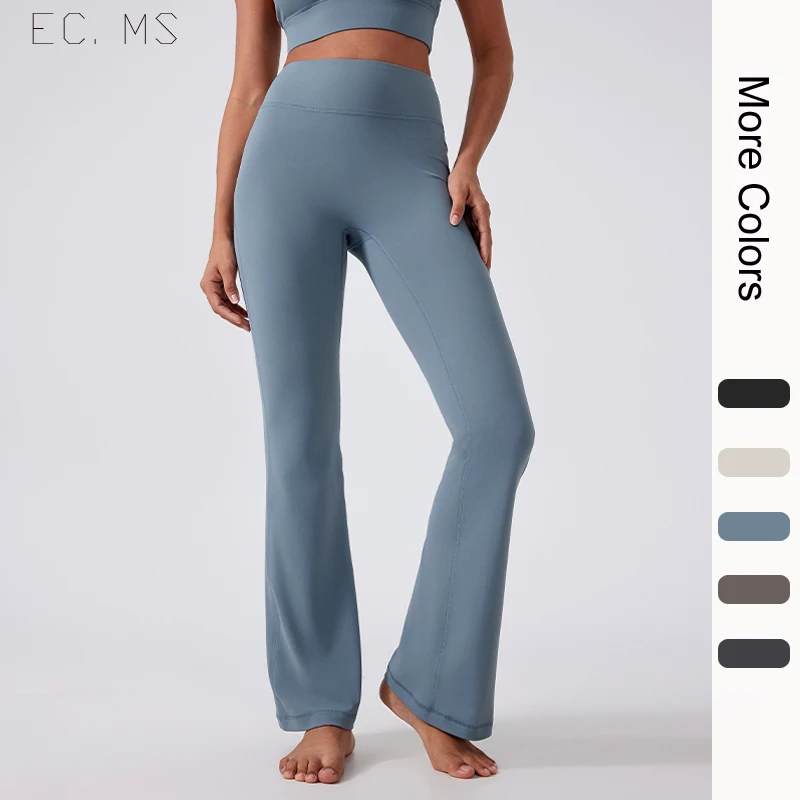 Женские брюки для йоги мини-клеш с высокой посадкой 30-дюймовые внутренним швом