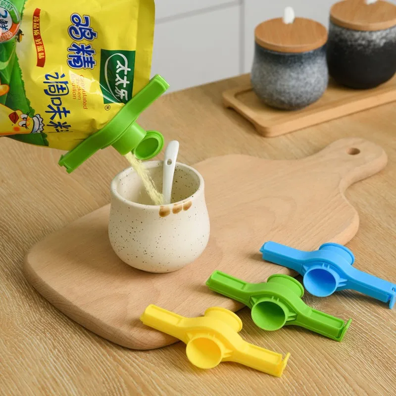 

8Pcs Portable New Kitchen Storage Food Snack Seal Sealing Bag Clips Sealer Clamp Plastic Tool Kitchen Accessories