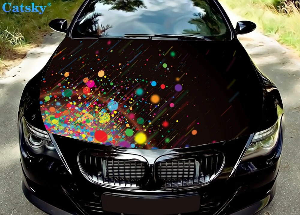 

Abstract - Colors 3 Car Hood Vinyl Stickers Wrap Vinyl Film Engine Cover Decals Sticker Car Accessories Car Hood Protector