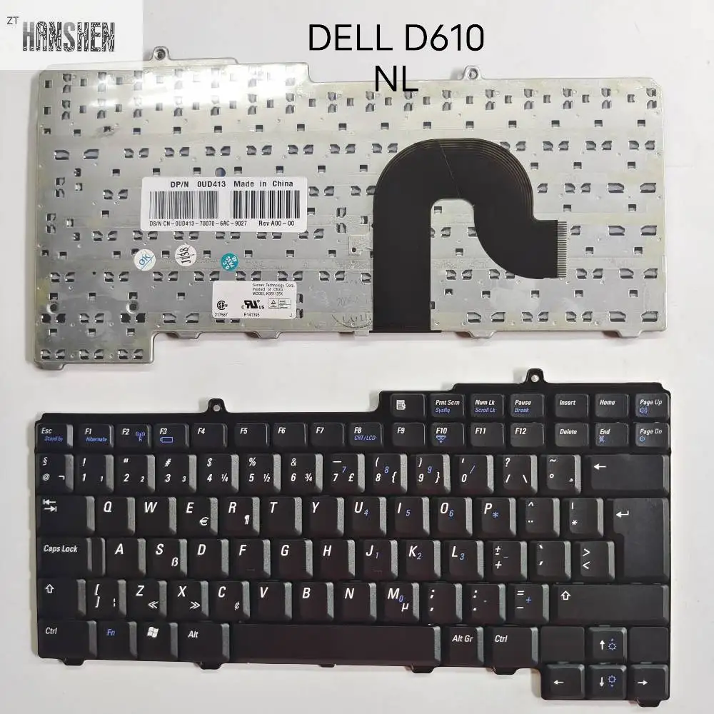 

New Keyboard for Dell Latitude D810 D610 D510 6000 9000 9200 9300 FOR Precision M70 FOR Inspiron 610M H4406 English US