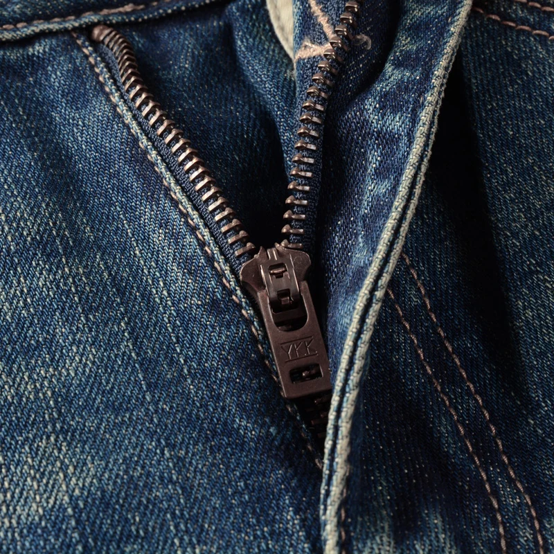 Italian Style Fashion Men Jeans Retro Blue High Quality Elastic Slim Fit Ripped Jeans Men Trousers Vintage Designer Pants Hombre