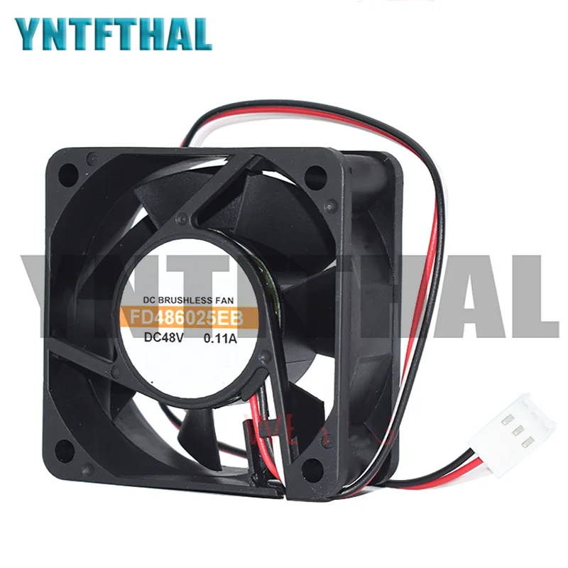 Новый FD486025EB для Y.S.TECH DC48V 0.11A 6025 6 см 60 мм 60x60x25 мм охлаждающий вентилятор 3-контактный