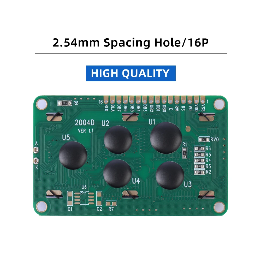 Ледяная голубая пленка черные буквы 2004D символьный ЖК-модуль экран дисплея 4*20 4X20