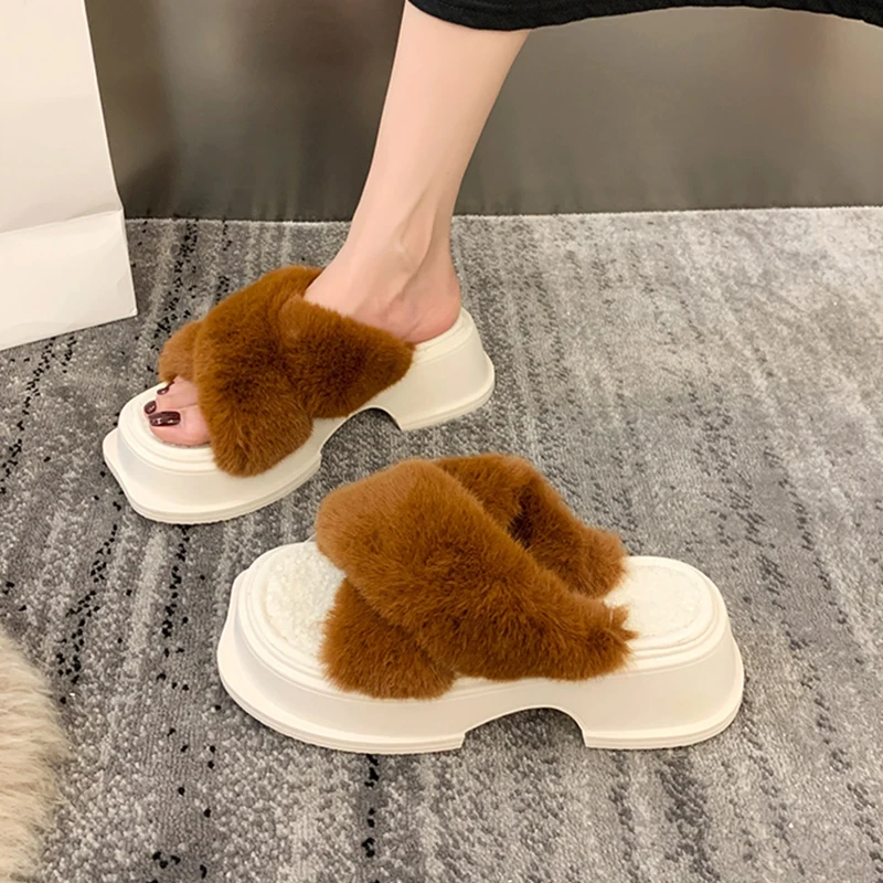 Весенне-осенние сетчатые красные тапочки с квадратным носком и крестом женские