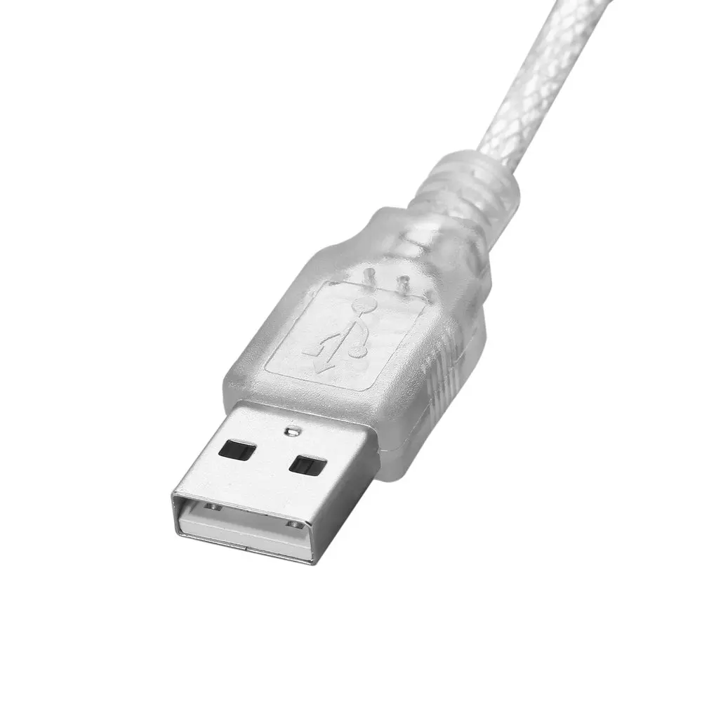 1.2м USB 2.0 Мужской кабель адаптера Firewire iEEE 1394 4 Pin iLink гибкий светлый белый