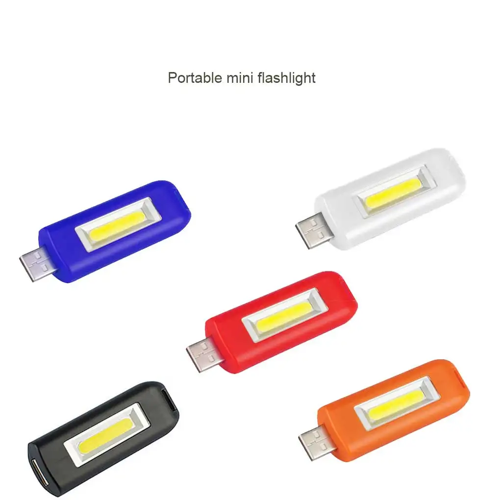 

Office Mini USB Flashlight Camping Traveling Rechargeable Hand Torch