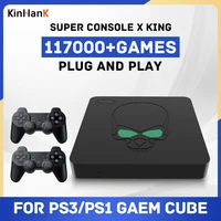 Kinhank Retro Super Console X King Portable Mini Body Built-in 117000+ Games 60+ Emulators For SS/PSP/PS1Naomi  WIFI6 Video Play 1