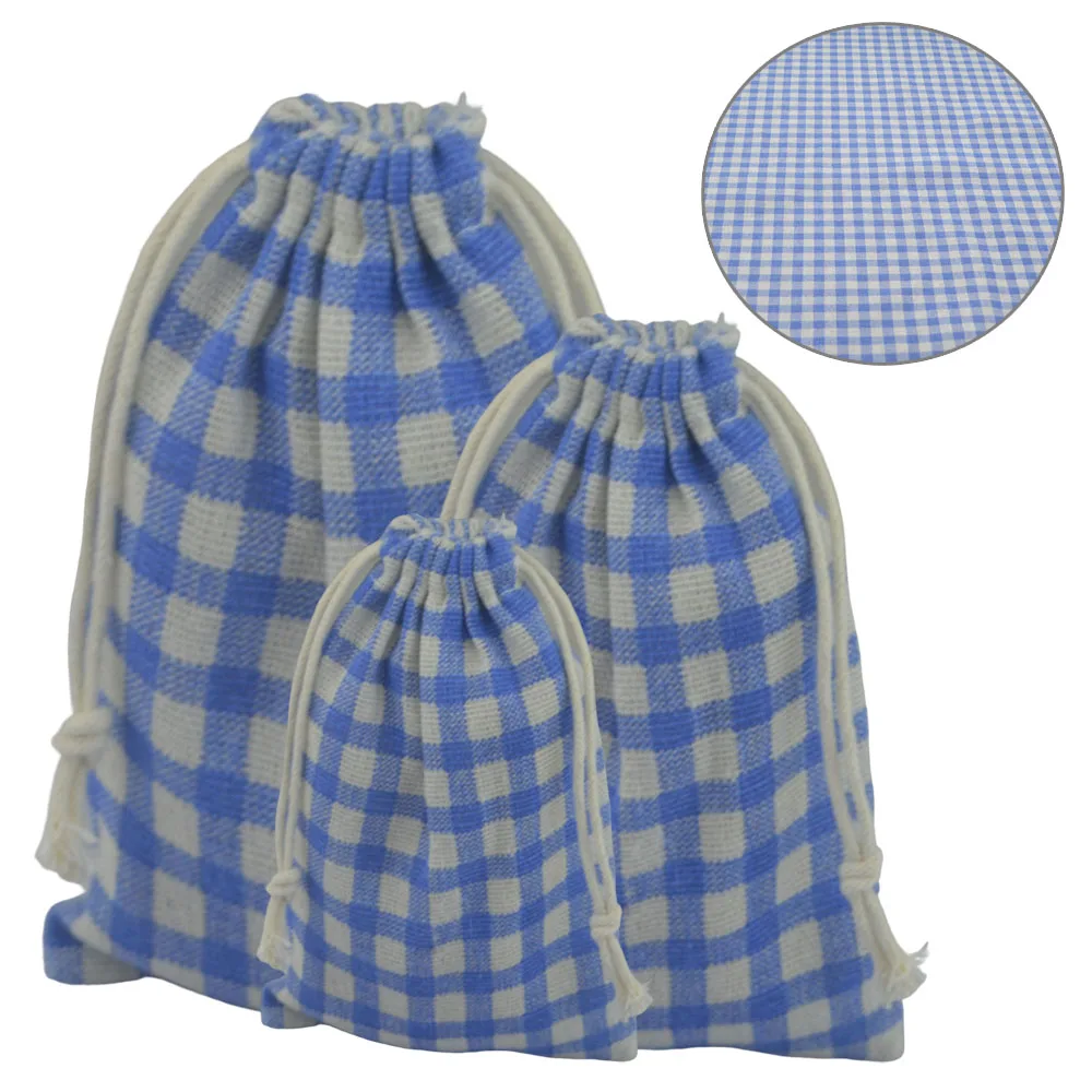 

10pcs Printed Cotton Linen 35x45cm Drawstring Storage Bags Christmas Wedding Party Gift Pouch Home Shose Clothes Bag Organizer