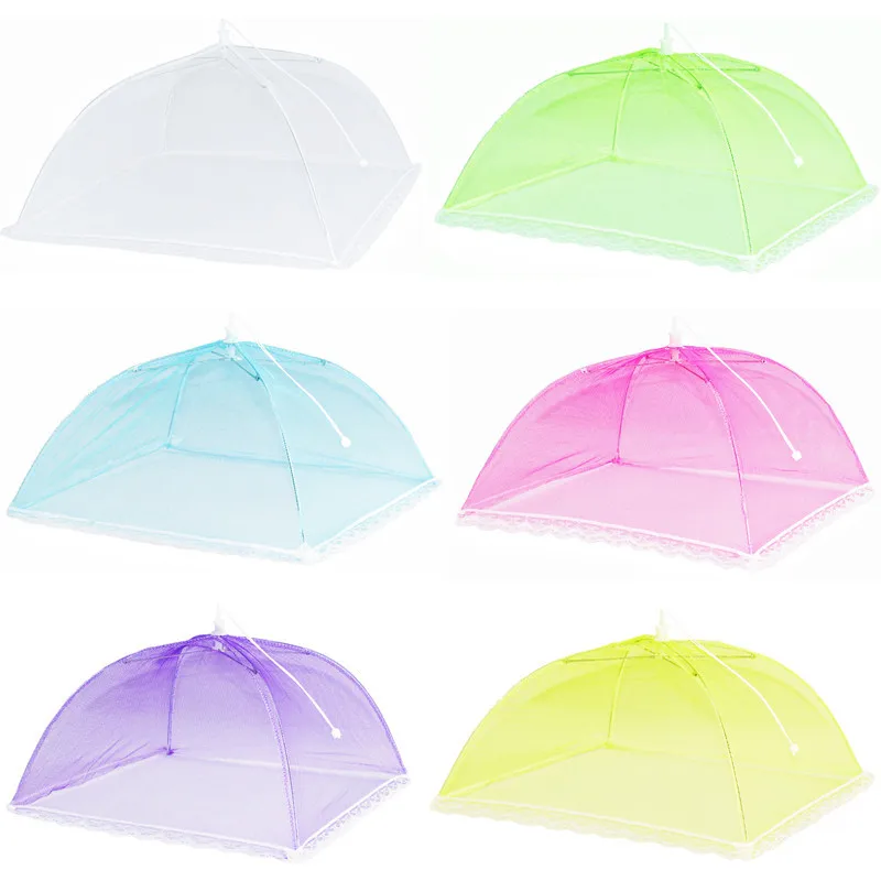 

1PC Portable Umbrella Style Food Cover Anti Mosquito Meal Cover Lace Table Home Using Food Cover Kitchen Gadgets Cooking Tools