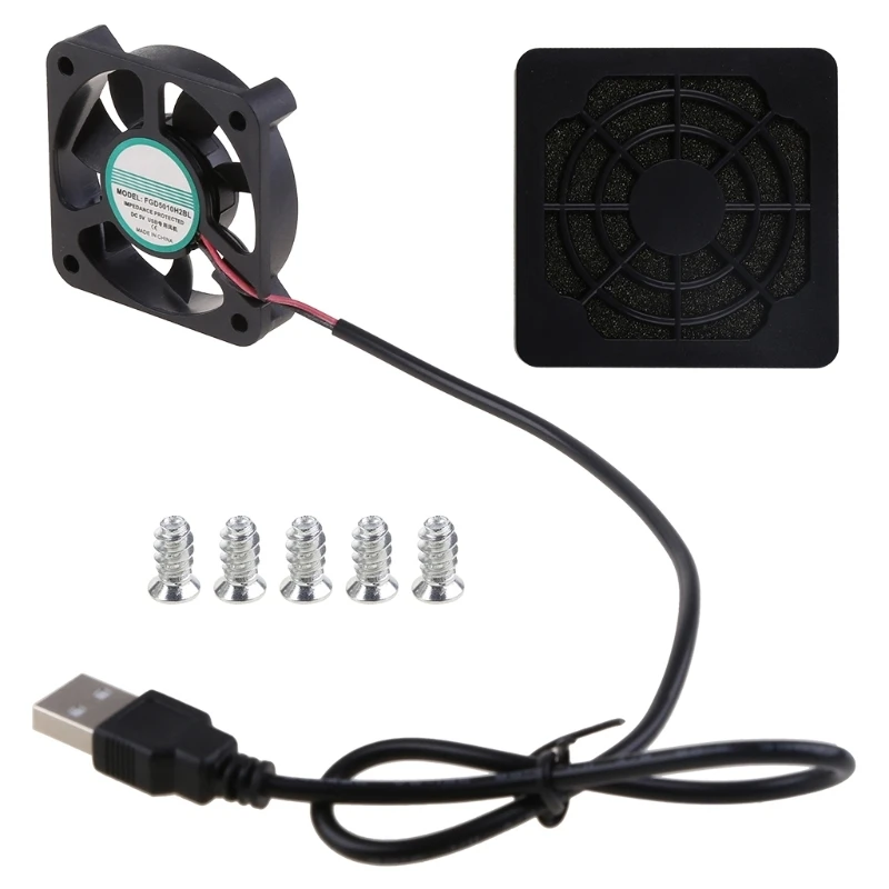 

Новинка 2022 года, вентилятор охлаждения FGD5010H2BL DC 5 в А для процессора/графического процессора, переносной вытяжной радиатор питания USB