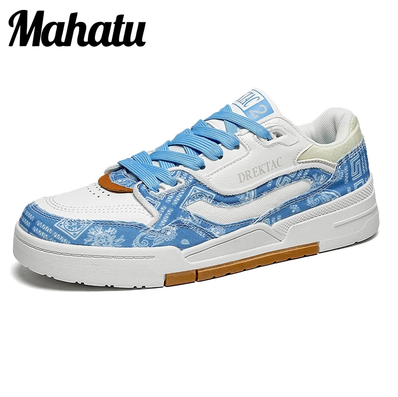 Men's Running Shoes Printing Men's Casual Shoes Tide Brand Carved Board Shoes Retro Tennis Shoes Training Shoes