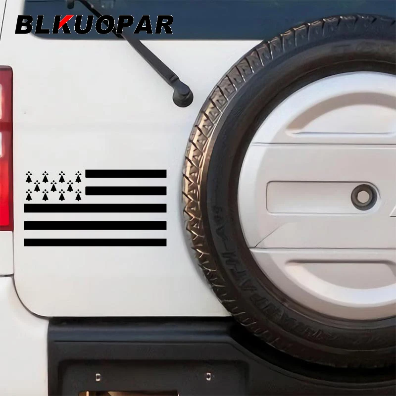 

Автомобильная наклейка с изображением флага Бретани BLKUOPAR, наклейка на окклюзию с защитой от царапин, водонепроницаемая наклейка на ноутбук, мотоцикл, бампер, высечка, Стайлинг автомобиля