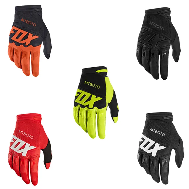 

MTBoto Fox Cycling Gloves Mens MTB Motorcycle Guantes Shockproof Mittens Bicycle Enduro Sports Breathable Full Finger Bike Glove