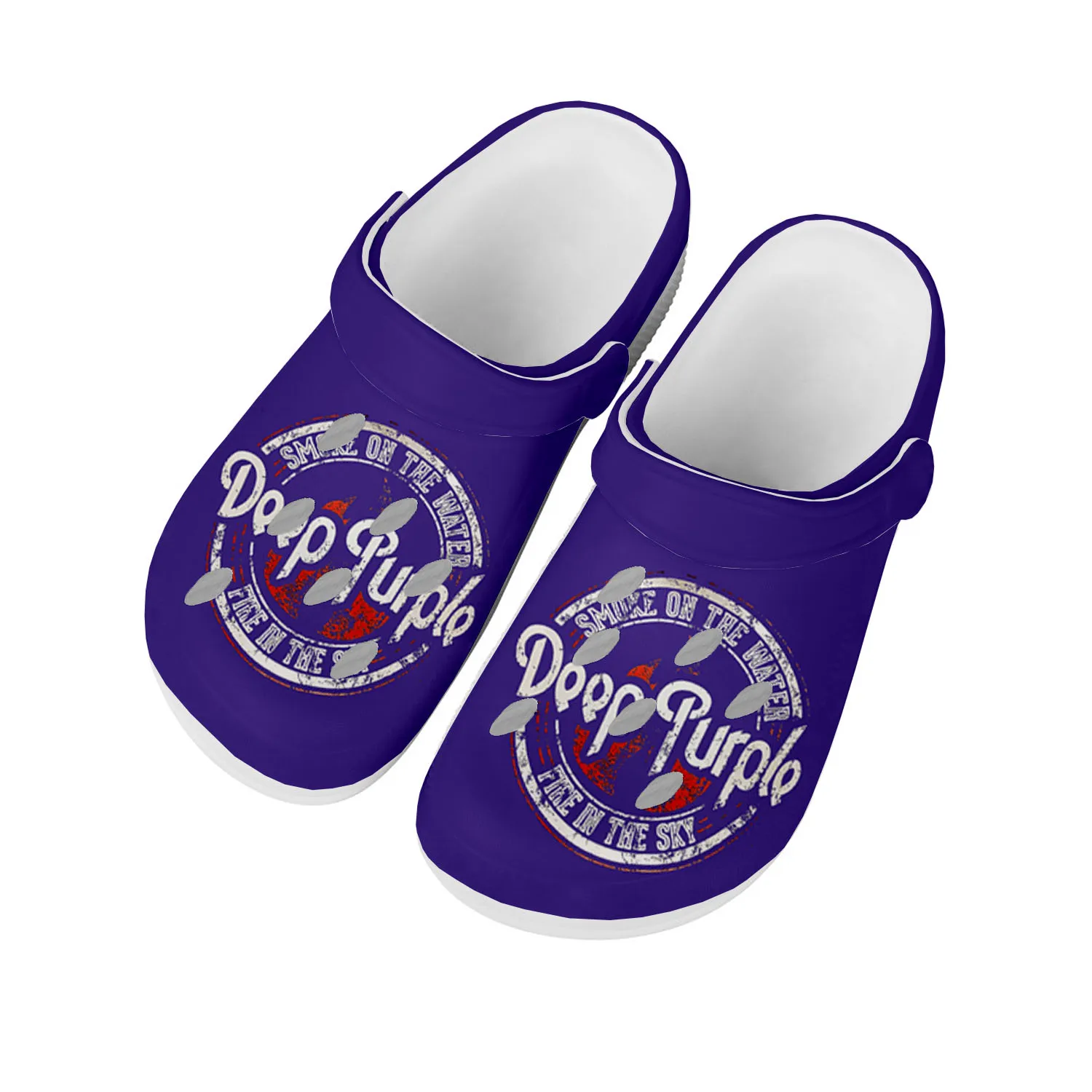 

Deep Purple Heavy Metal Rock Band Home Clogs Custom Water Shoes Mens Womens Teenager Shoes Clog Breathable Beach Hole Slippers