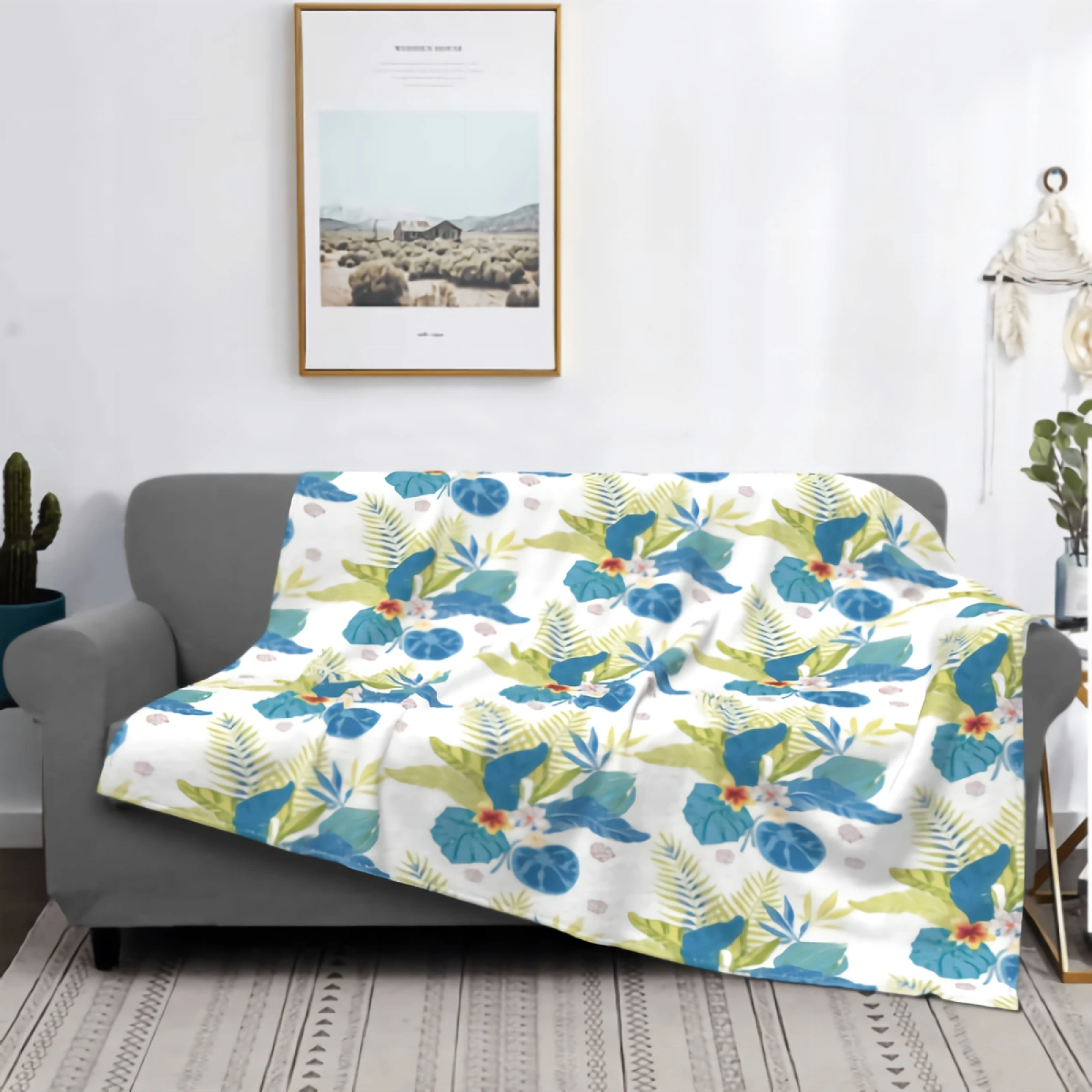 

Мягкое Фланелевое покрывало из микрофибры, мягкое уютное плюшевое покрывало для дивана, легкое теплое покрывало с цветами, 80 х60 дюймов