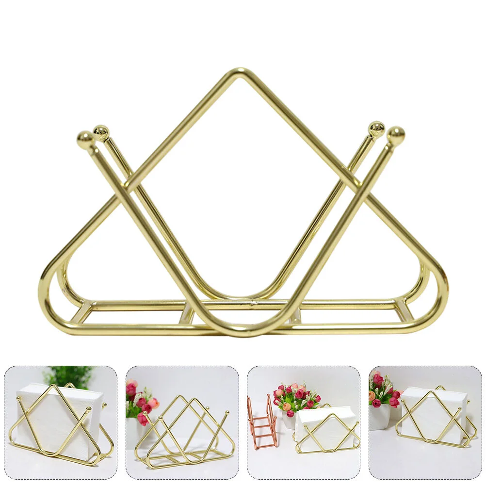 

Reading Rack Decorative Tissue Holder Desk Topper Unique Dispenser Dining Table Napkin Creative Clip Easel High-end Exquisite