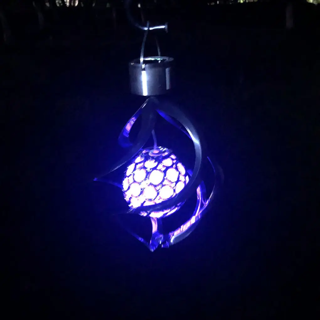 

Внешняя вспышка из нержавеющей стали с солнечной батареей, полый акриловый шар, вращающаяся Ландшафтная лампа