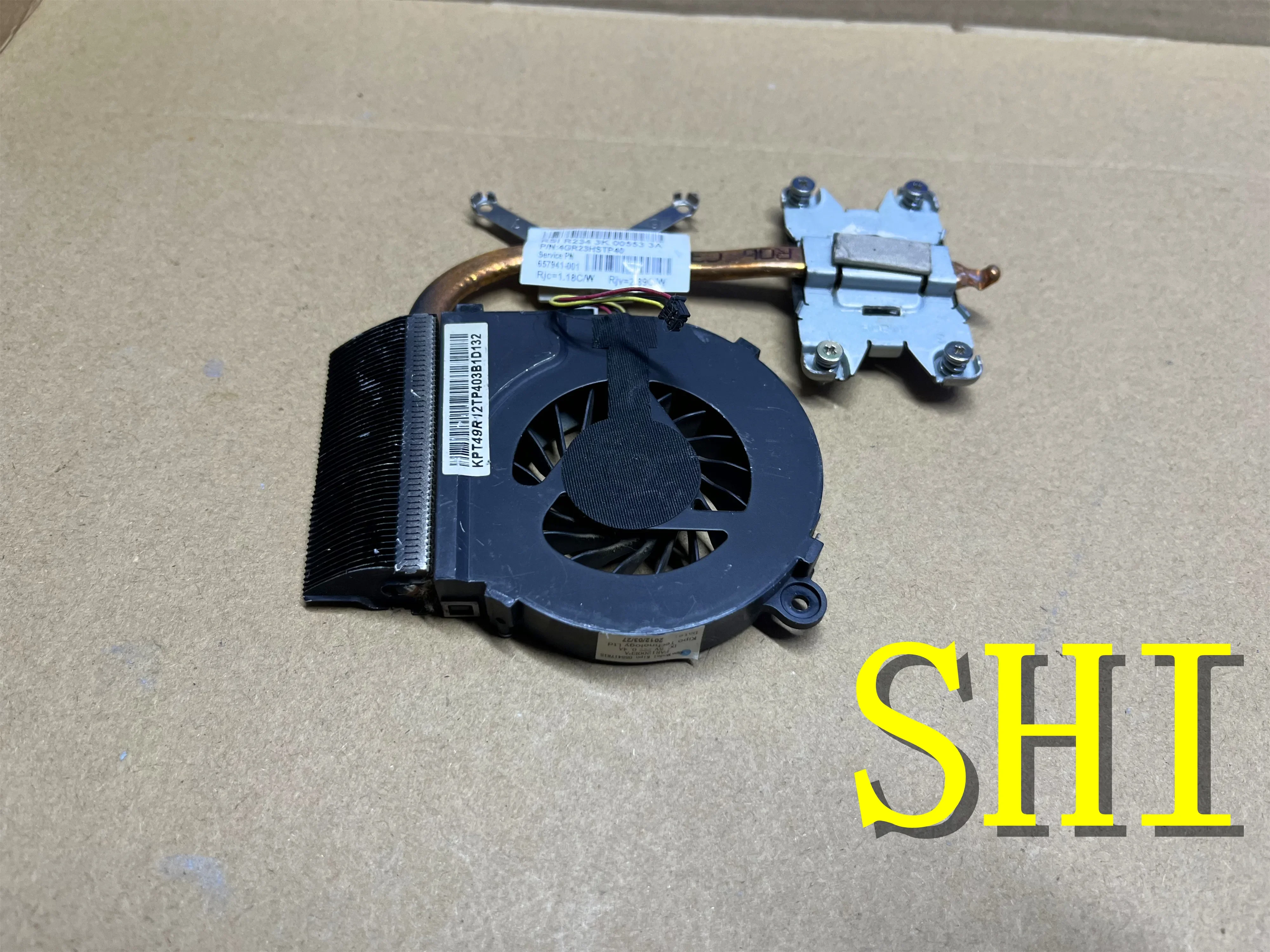 657941 -001 Использованный охладитель для HP G4-1000 G6-1000 G4 G6 Pendingin Радиатор с вентилятором