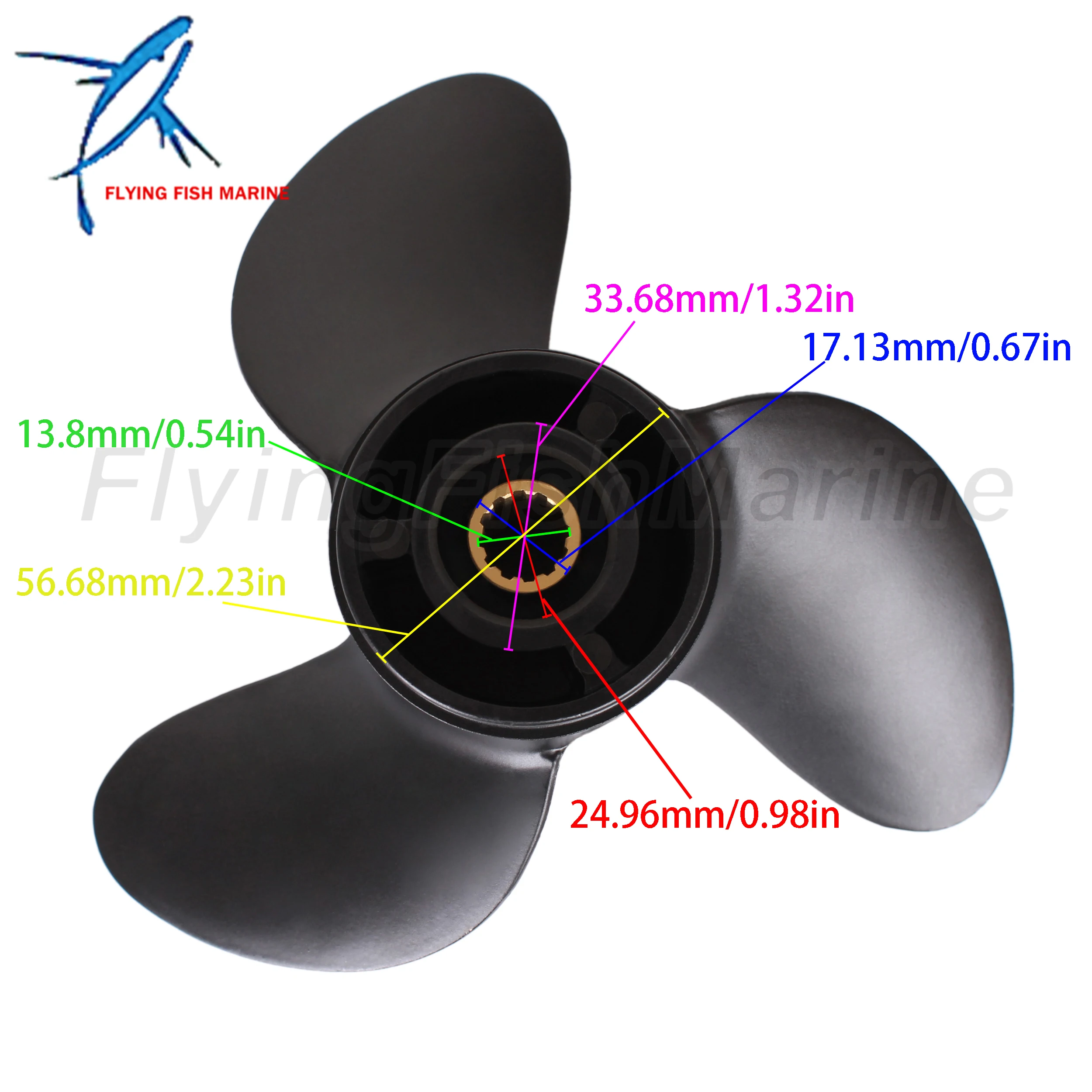 Подвесной пропеллер 7 8x9 369-B64518-1 369B645181 369B645181M для Tohatsu Nissan 4HP 5HP 6HP 48-812951A02 Mercury Mariner