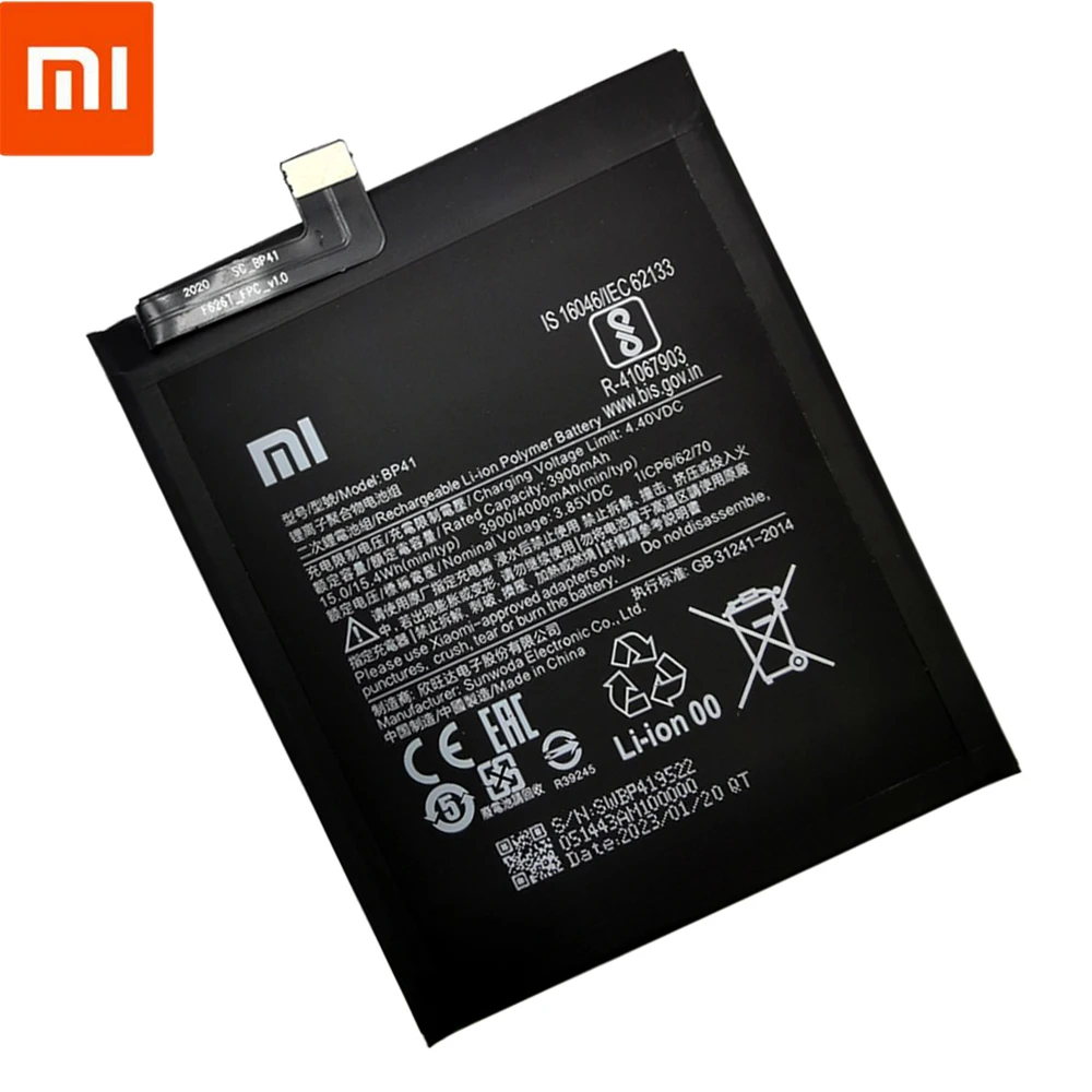 100% Оригинальный запасной аккумулятор BP41 BP40 для Xiaomi Redmi K20 Pro Mi 9T Mi9T K20Pro Премиум