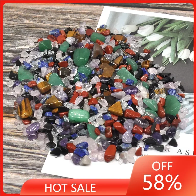 

Natural Colour Agate Stones And Crystals Gravel Small Tumbled Stone Tank Decor Healing Energy Gemstone Home Aquarium Decoration