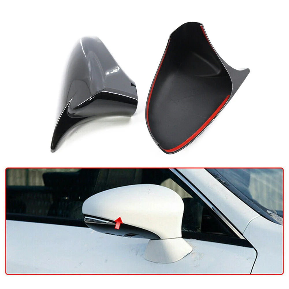 Side Mirror Cover Black 2PCS For Lexus IS XE30 IS250 IS300h IS350 2014-2018 Car Accessories High-quality Rearview Mirror Cover