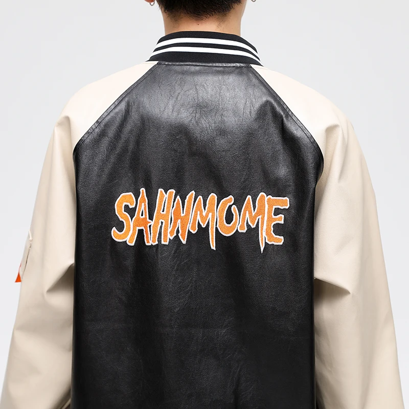 Youth Trend College Varsity Clothing Hip Hop Casual Leather Jackets Baseball Uniform Baseball Jackets For Men