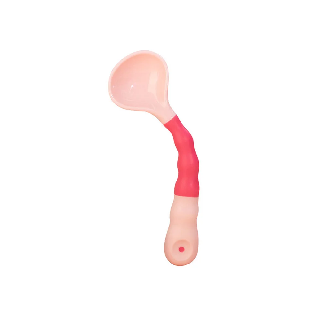 

Lovely Baby Eating Spoon Toddler Learn To Eat Training Soft Tableware Toddler Dinnerware