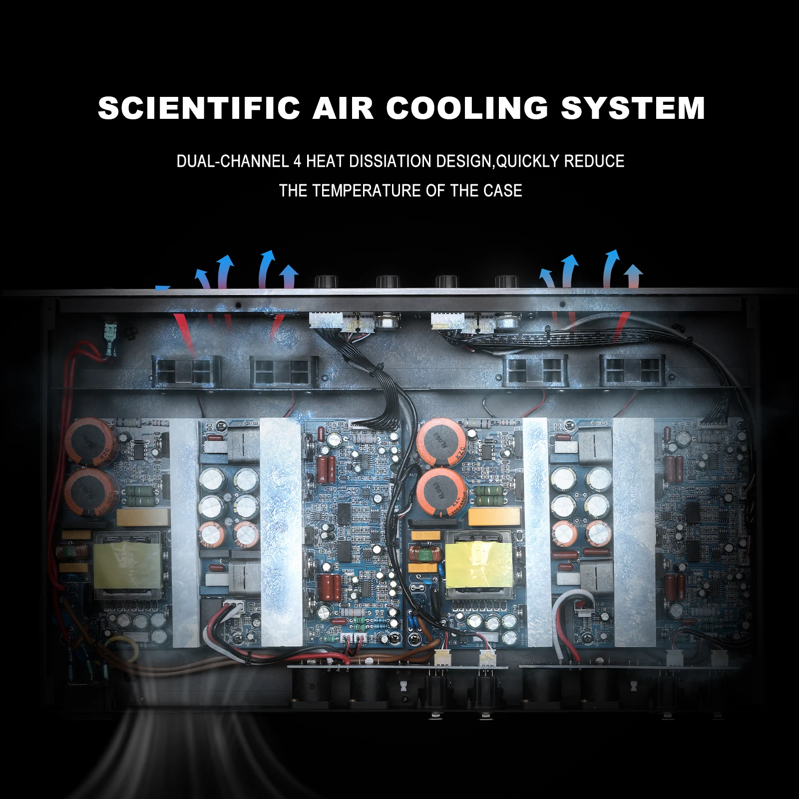 DA4400 4-канальный цифровой усилитель мощности для DJ класса h (1) 2000 Вт |