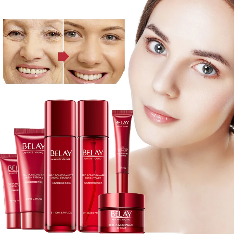 

Skin Care Six-Piece Set Moisturizing Firm Whitening Oil Control Shrink Pores Remove Dark Spots Lighten Dullness Deep Nourishment