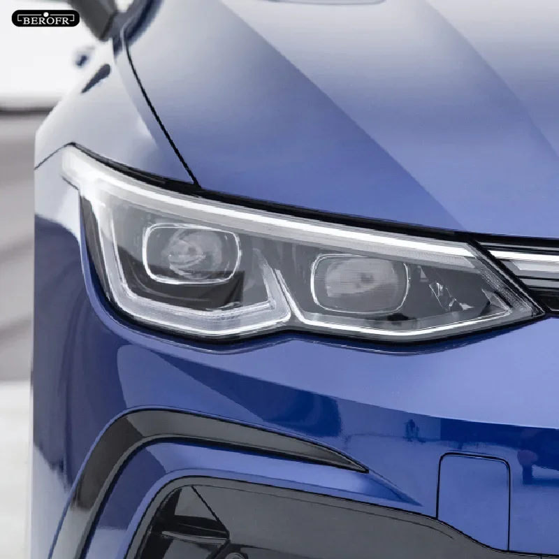 2 шт. Защитная затеняющая пленка для автомобильной фары дымчато-черная