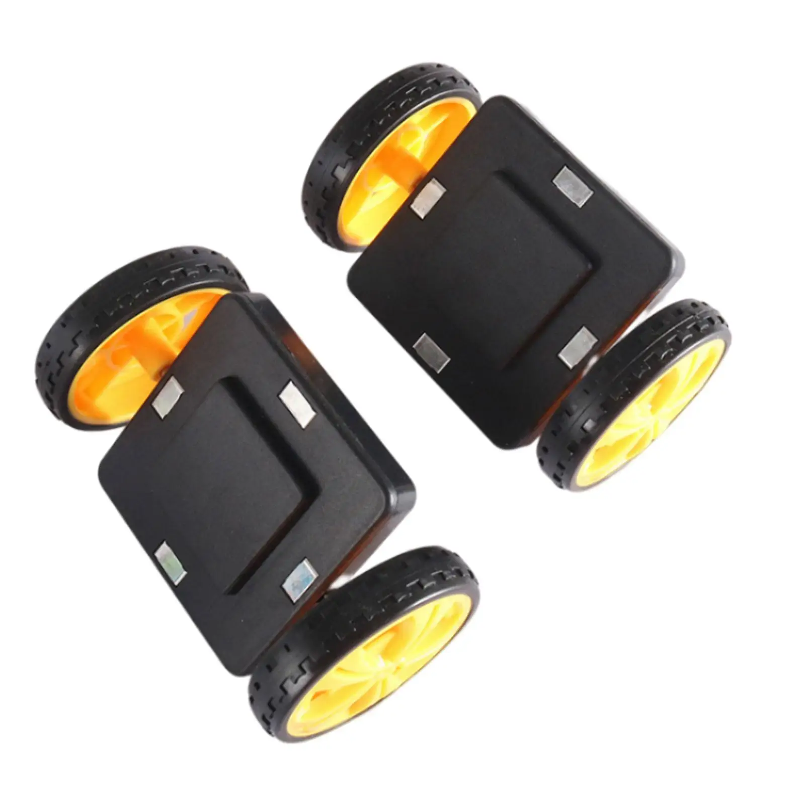 

2x Magnetic Wheels Tiles Manipulative Material DIY Models Montessori Durable Blocks Building Toys for Teens Vehicle Enthusiasts