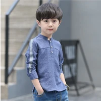 2022 spring summer baby boy fashion casual shirt children solid cotton tops new long sleeve school blouse kid clothes shirt