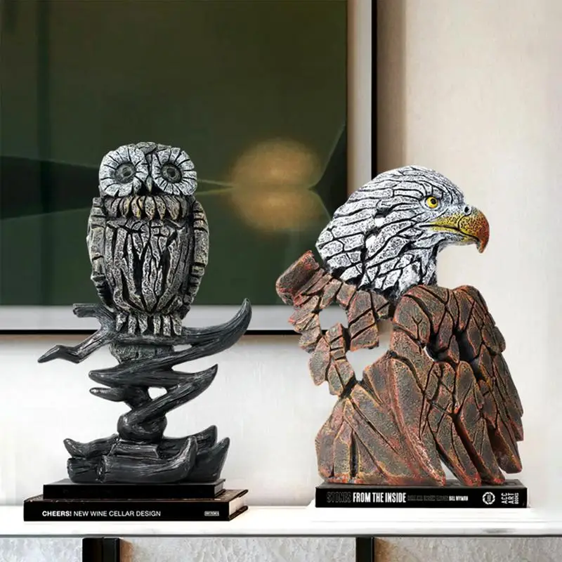 Креативные мультяшные совы полимерные поделки украшения для гостиной прихожей