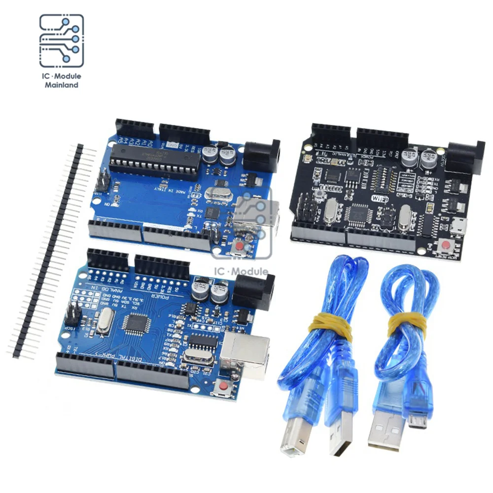 

MEGA2560/ATMEGA32U4/ATMEGA16U2 / ATMEGA328P +WiFi Original Chip CH340G Micro USB For Arduino R3 Development Board WeMos ESP8266