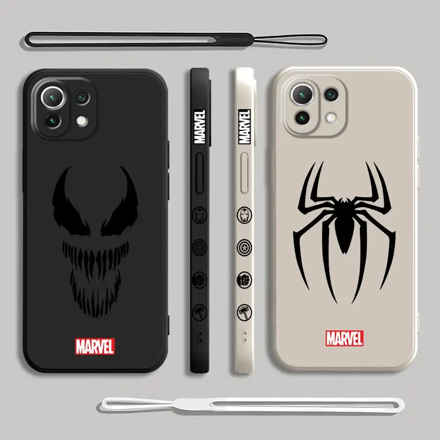 Marvel Avengers Hero Logo Phone Case for Xiaomi Mi 11T 11 Lite 10T Pro Poco X4Pro X5Pro X3 NFC 13 12T 12 Soft Cover