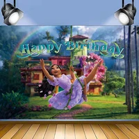 disney encanto customizable photography background baby shower birthday party backdrop photo studio birthday decorations curtain
